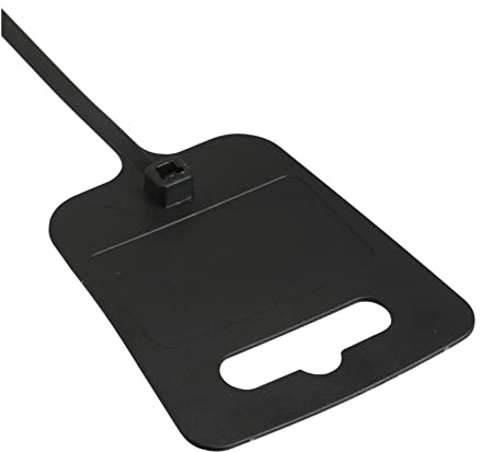 InLine 59967J 100er Pack Kabelbinder mit Markierfeld und Eurolochung, Länge 200mm, Breite 5mm schwarz