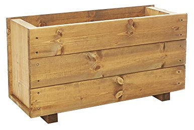 RUDDINGS WOOD Deep Wooden Trough Garden Planter Flower Box