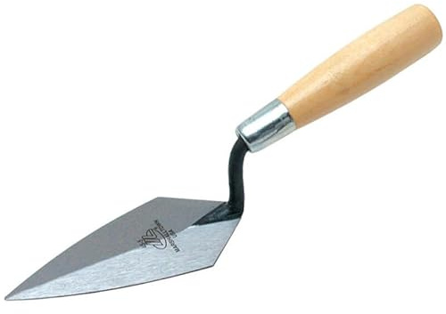 MARSHALLTOWN Pointing Trowel, 6 x 2 3/4 Inch Inch Blade, Philadelphia Pattern, Single Piece High Carbon Steel, Wooden Handle, Repair Mortar Joints, Masonry, Made in the USA, 45 6
