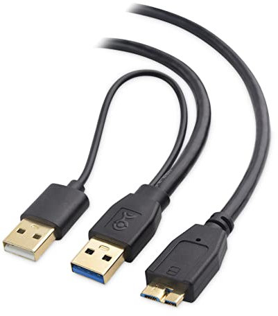 Cable Matters Cavo splitter da Micro USB 3.0 a USB (cavo USB a Y, cavo USB a Y) 0,5 m