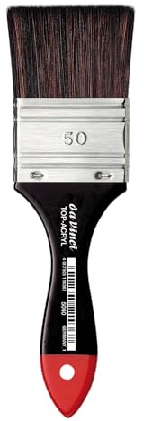 da Vinci, TOP-ACRYL, Acryl- Ölmalpinsel, Breit, Gr. 50, Synthetikfasern | Kräftige Synthetikfasern mit hoher Formstabilität – ideal für Acryl, pastose Farben und Effekte.