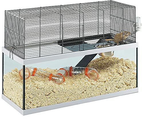 Ferplast Gerbils Bur, 79 x 30,5 x h 51,4 cm, Svart