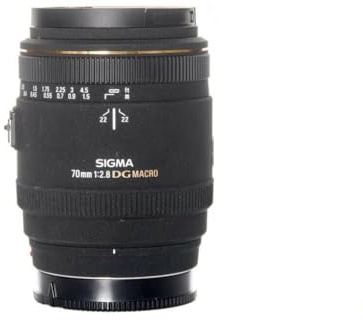 Sigma 70mm F2,8 EX DG Makro Objektiv (62mm Filtergewinde) für Sony/Minolta