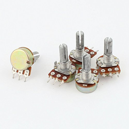 sourcing map 5er Packung B5K 5K Ohm 3 Klemmen Audio Einzeln Geradelinig Potentiometer Topf DE de
