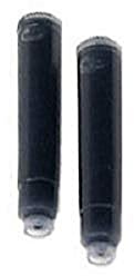 Muji Aluminum Body Fountain Pen Cartridge Refills,2 Black Ink Refills