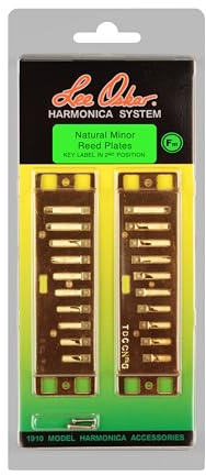 Lee Oskar 797158 Harmonic Minor Replacement Tuning Plates/Reed Plates, F