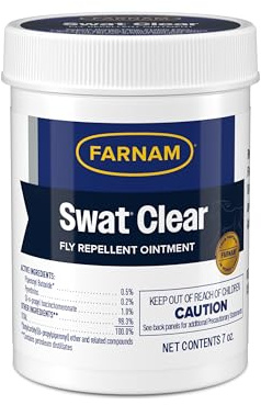 Farnam Swat Fly Repellent Ointment for Wounds, Sores, Scratches and Abrasions, 7 oz