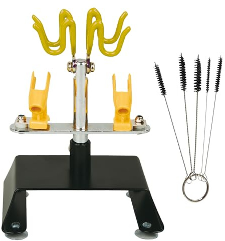 AirBrush HOLDER H2 Airbrush-Pistolen-Halter für Airbrushkompressoren Airbrushpistolen INKL. REINIGUNGSBÜRSTEN-SET. JETZT INKL. BONUS: Reinigungsbürsten-Set!