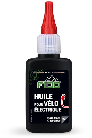 Dr. Wack - F100 eBike Oil - Lubrifiant pour Chaîne de Vélo Électrique - Protection Extra Longue contre Usure et Corrosion - Fabriqué en Allemagne - Flacon 100 ml