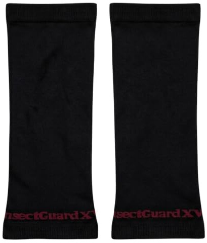 InsectGuard Zeckengamaschen – PullOn Permethrin behandelt, Zecken, Mücken, Fliegen und mehr, Insektenschutz, Unisex, Erwachsene, (Black XW), 25,4 cm langes Paar