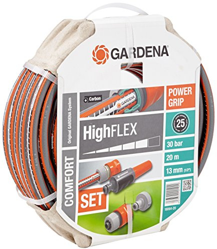 Gardena Comfort Highflex Tuyau d'arrosage 1/2 20 m avec pièces de système Marron