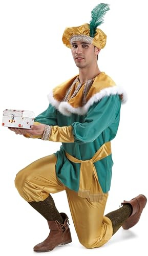 Disfraz o traje Paje del Rey Melchor extra adulto