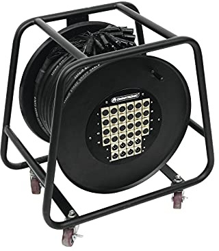 Omnitronic Multicore Stage Box 24/8 carrete de cable de 30 m cables de 30 m