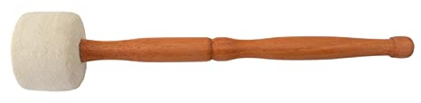 Klöppel für Klangschale Holz/Filz, Gr. S | zum sanften Anschlagen einer Klangschale, Handarbeit aus Nepal