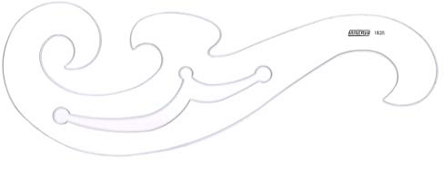 MINERVA n°1835, Schneiderlineal, Kurven lineal, 35 cm