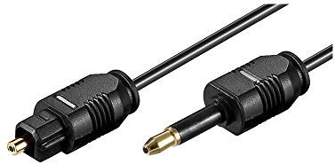 Goobay Câble de liaison audio numérique optique Toslink 51225, 2,2 mm de diamètre, 2 m de longueur de câble