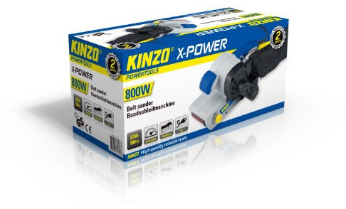 Kinzo 71793 - Levigatrice a nastro 230V/50 Hz 800 W