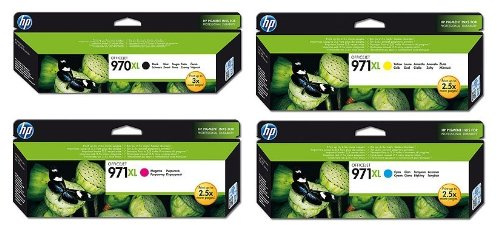 HP 4 Original XL Druckerpatronen für HP Officejet Pro X451dw/X451/X476dw/X476/X551dw/X551/X576/X576dw - Schwarz, Cyan, Gelb, Magenta - OEM - 4 Count - Tinte