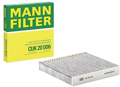 MANN-FILTER CUK 20 006 Filtro aria cabina - Filtro Antipolline con Carbonio attivato - per Autovetture + veicoli commeriali