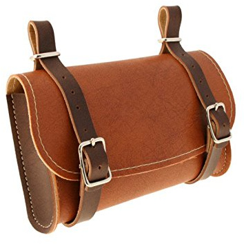 ONOGAL 3251 - Borsa classica da sella, in pelle sintetica, accessorio per bicicletta, colore: nero