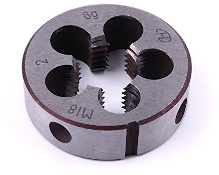 ATOPLEE M18 X 2 mm Métrica rosca a la derecha Die, 1pc
