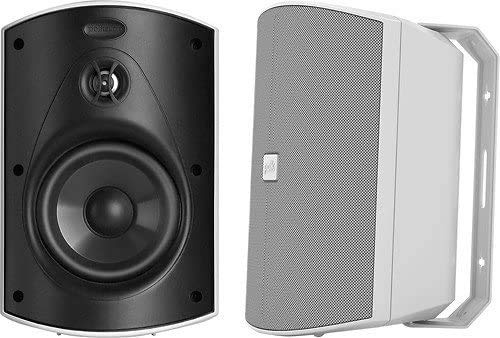Polk Audio Patio 200 2-Wege-Lautsprecher, 2-Wege-Lautsprecher, 1,9 cm (1,9 cm) Kuppelhochtöner aus eloxiertem Aluminium, mineralgefüllter Polymer-Tieftöner, 12,7 cm, jedes Wetter, Wandmontage, weiß