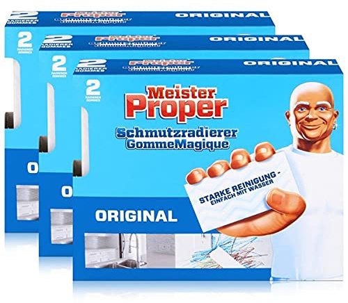 Mr.Proper Express Schmutzradierer 2 Radierer/Paket (3er Pack)