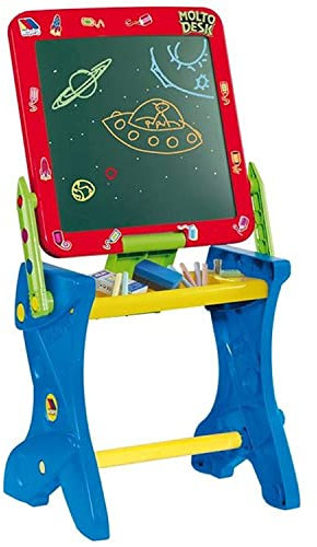 Moltó - Pupitre Pizarra con Taburete, Color Rojo (11071)