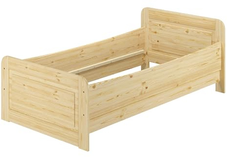 Erst-Holz®Seniorenbett 100 x 200 Kiefer Massiv ohne Rost
