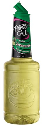 Finest Call, Cordial Lime, 1 l, Sciroppo con Succo di Lime, Ideale per Margarita, Cocktail Classici e Analcolici