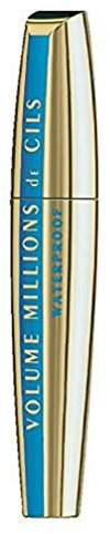L’Oréal Paris - Mascara Volume Millions de Cils Waterproof - Volume et Définition Cils Démultipliés - Brosse Elastomère avec Essoreur Doseur - Sans Paquets - Noir