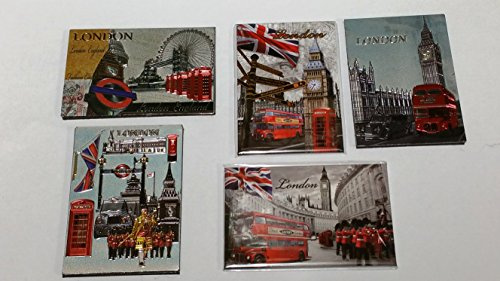 5 London Souvenirs 's Angebot enthält 5 London Kühlschrank Magnete von Sterling effectz