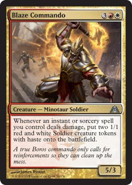 Magic: the Gathering - Blaze Commando (56) - Dragon's Maze by Magic: the Gathering