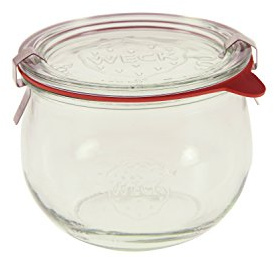Weck 744 1/2L Tulip Jar Set of Six - 16.9 Ounce