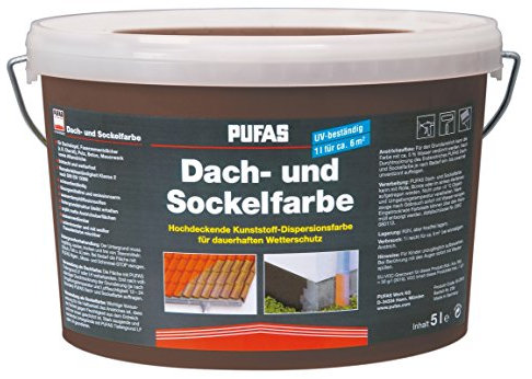 Pufas 10197 Dach und Sockelfarbe, Braun