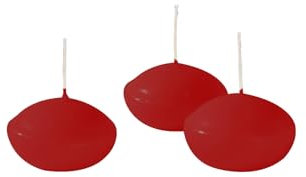 Candele Galleggianti, Bordeaux, Diametro 4.5 cm Altezza, 2.7 cm, 20 pezzi