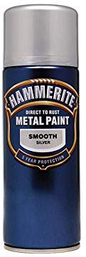 Hammerite Smooth Finish Aerosol Silver 400ml