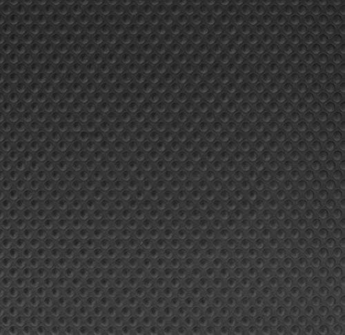 Klebefolie Industrial-Optik Kreise schwarz mit Struktur, Dekofolie Möbelfolie Tapeten selbstklebende Folie, PVC, schwarz, 67,5cm x 1,5m, Stärke: 0,35 mm, Venilia 53144
