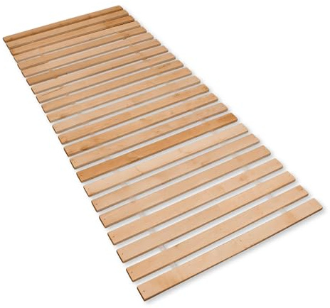Betten-ABC Premium Rollrost (Stabiles Erlenholz, mit 23 Leisten und Befestigungsschrauben, Größe 90x200 cm)