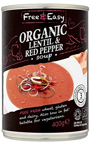 Free & Easy Lentilles Organique Et De Poivron Rouge Soupe 400G
