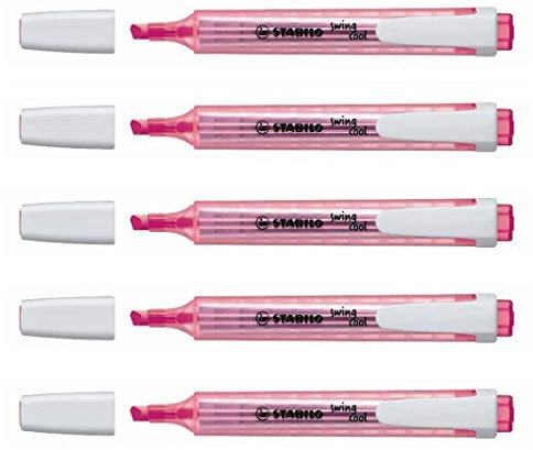 STABILO SWING COOL - Evidenziatori tascabili, 1-4 mm, colore: rosa