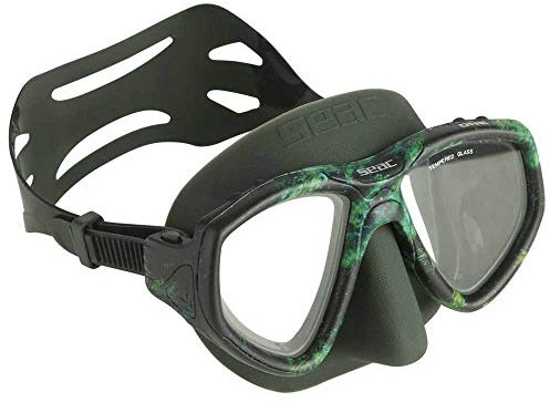 SEAC One Pirana Maske Unisex Erwachsene, Grün Camouflage