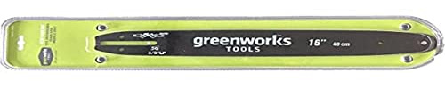 Greenworks Barra guía original ideal para motosierra (Espada de recambio adecuada para las motosierras GD40CS40 y GD40CS18 de la serie 40V de Greenworks)