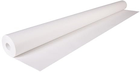 Clairefontaine 595701C - Un Rouleau De Papier Kraft Blanc - 50x1m - 60g - Une Bobine D' Emballage Cadeaux, DIY, Artisanat