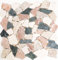Piastrella a mosaico in marmo pietra naturale crema, beige, rosso, verde, rottura, ciot random per pavimenti, pareti, bagno, WC, doccia, cucina, specchio per piastrelle, rivestimento per vasca da