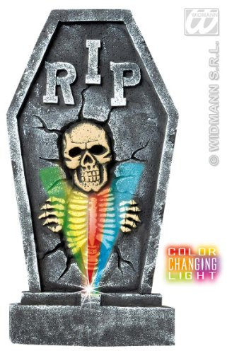 WIDMANN- Lápida con esqueleto, Multicolor, 60 (7777D)