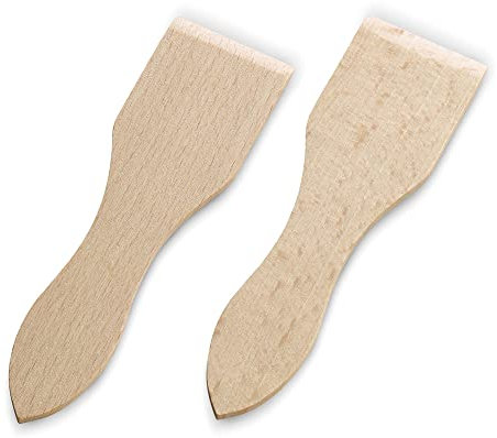 Kela 77033 lot de 8 spatules à fromage pour appareil à raclette, bois, 12 x 4 cm, 'Arbon'