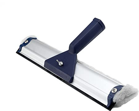 Ha-Ra Fensterwischer Standard 32cm I All-In-One Abzieher & Einschäumer I mittelgroßer Fensterwischer I 15 m² Fensterfläche am Stück reinigen mit der Viva-Faser I Qualitätsprodukt