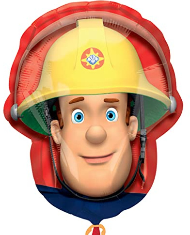 Amscan 2654101 - Feuerwehrmann Folienballon SuperShape - 58,4 cm