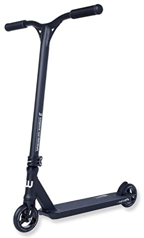 Longway Stunt Scooter – Metro – Profi StuntScooter, IHC Compression, 6061 T6 Alu, ABEC 9, PEG-cuts, 110mm Wheels mit Alu Core, CNC-cuts, Freestyle scooter, Kickscooter, Funroller, Schwarz